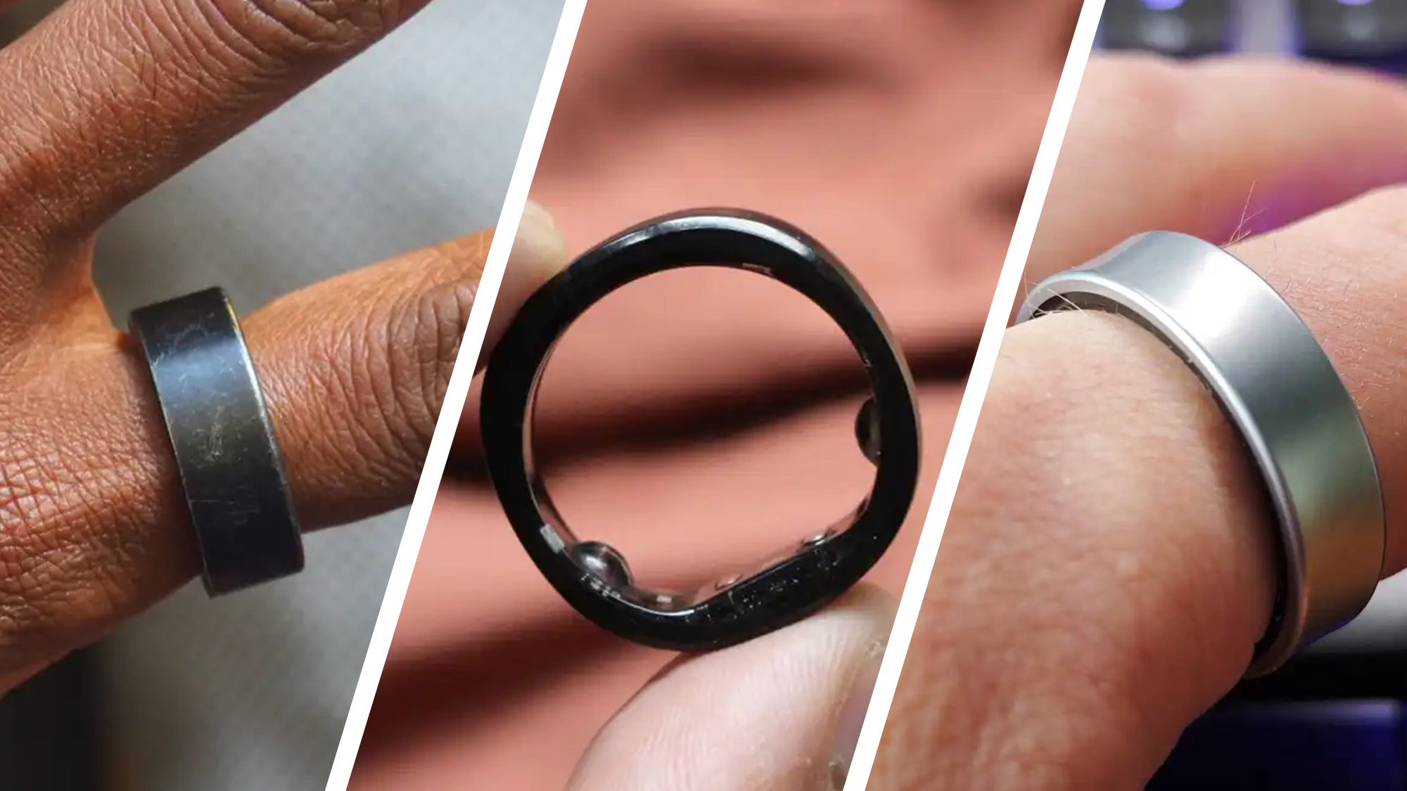 Selection of top smart rings including Oura, Samsung Galaxy, RingConn and Amazfit models
