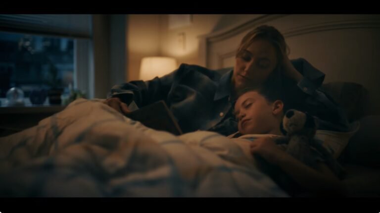 A dark and ominous screenshot from Resident Evil Requiem, featuring a haunting landscape and an eerie atmosphere, with the primary keyword Resident Evil Requiem used naturally in the description to set the mood for the game