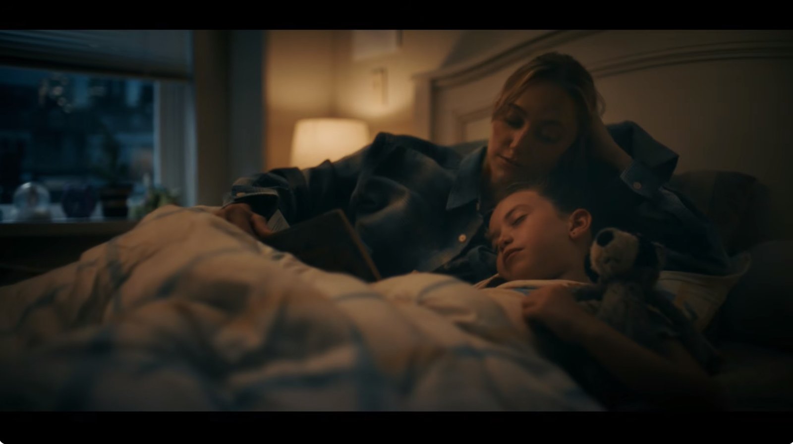 A dark and ominous screenshot from Resident Evil Requiem, featuring a haunting landscape and an eerie atmosphere, with the primary keyword Resident Evil Requiem used naturally in the description to set the mood for the game