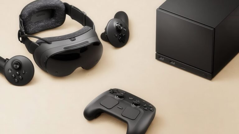 Steam Machine prototype with gaming keyboard and mouse, impacted by RAM shortage, Valve revises shipping schedule, gaming hardware delayed, tech industry challenges