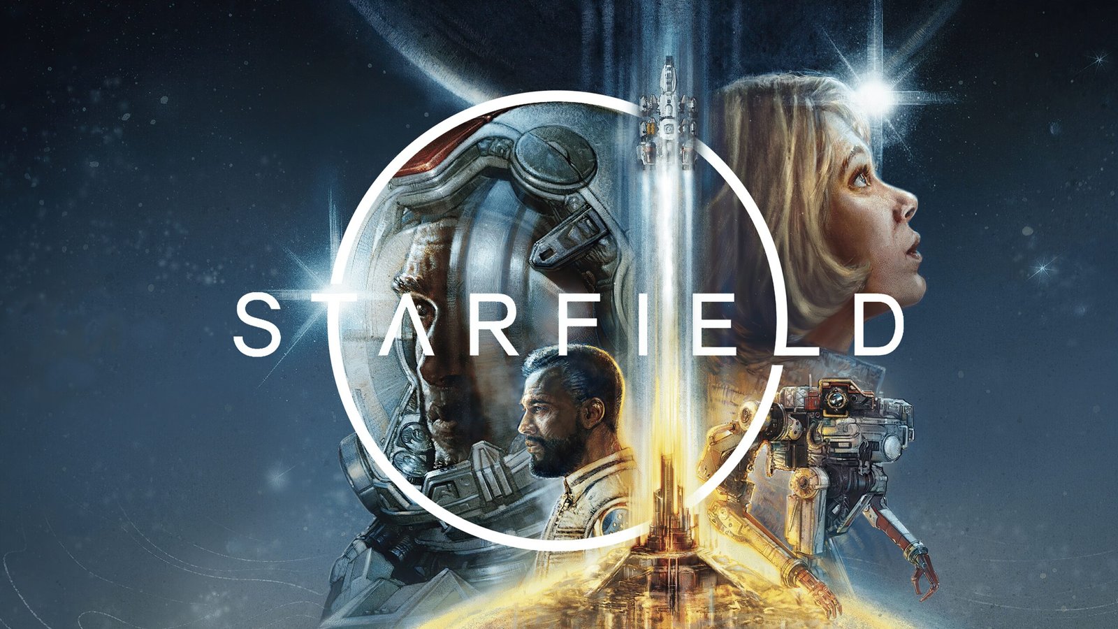 Starfield game screenshot featuring a spaceship soaring through the galaxy, with the primary keyword phrase 'Starfield PS5' naturally included in the descriptive alternative text
