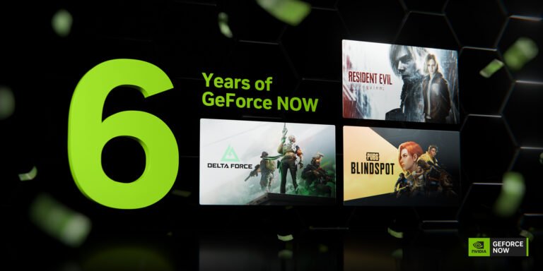 GeForce NOW cloud gaming service celebrates six years with over one billion hours streamed, featuring a wide range of games and innovative technology, including the recent RTX Blackwell upgrade, which has improved performance and graphics quality, making it a leading cloud gaming platform