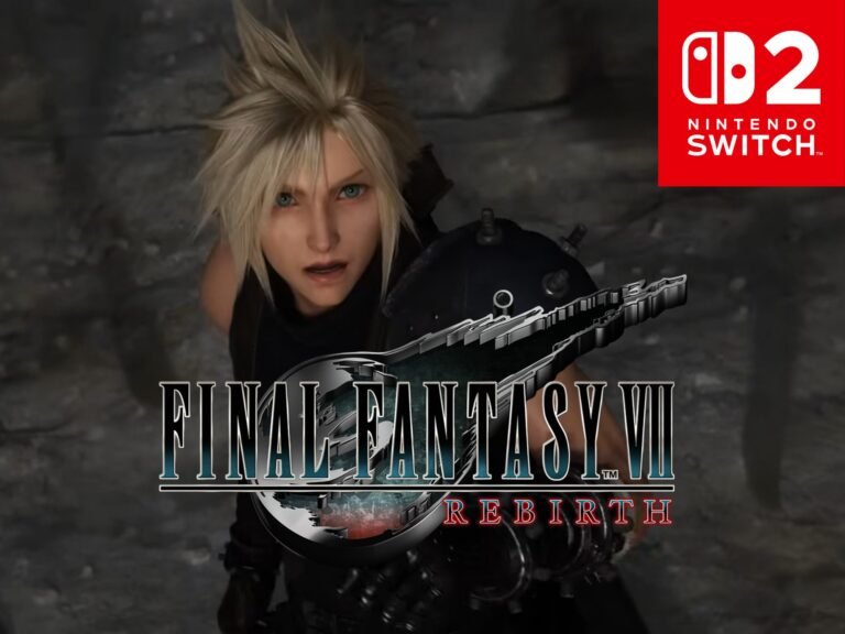 Final Fantasy 7 Rebirth gameplay on Switch 2, showcasing the game's stunning visuals and engaging storyline, with a massive 102GB file size that's sure to test your console's storage limits