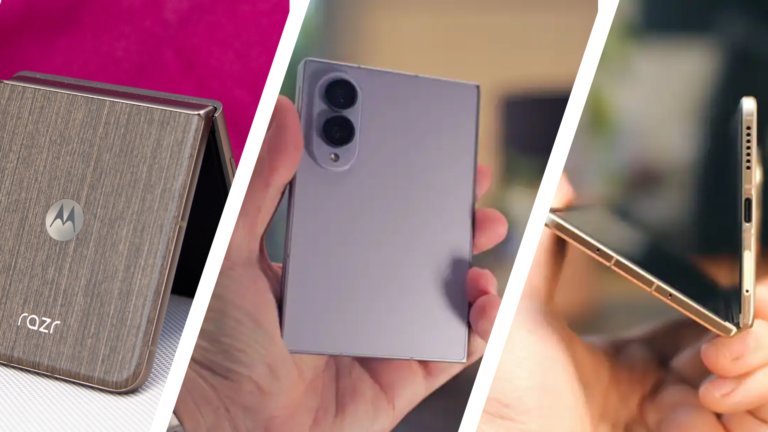 Foldable phone with large screen