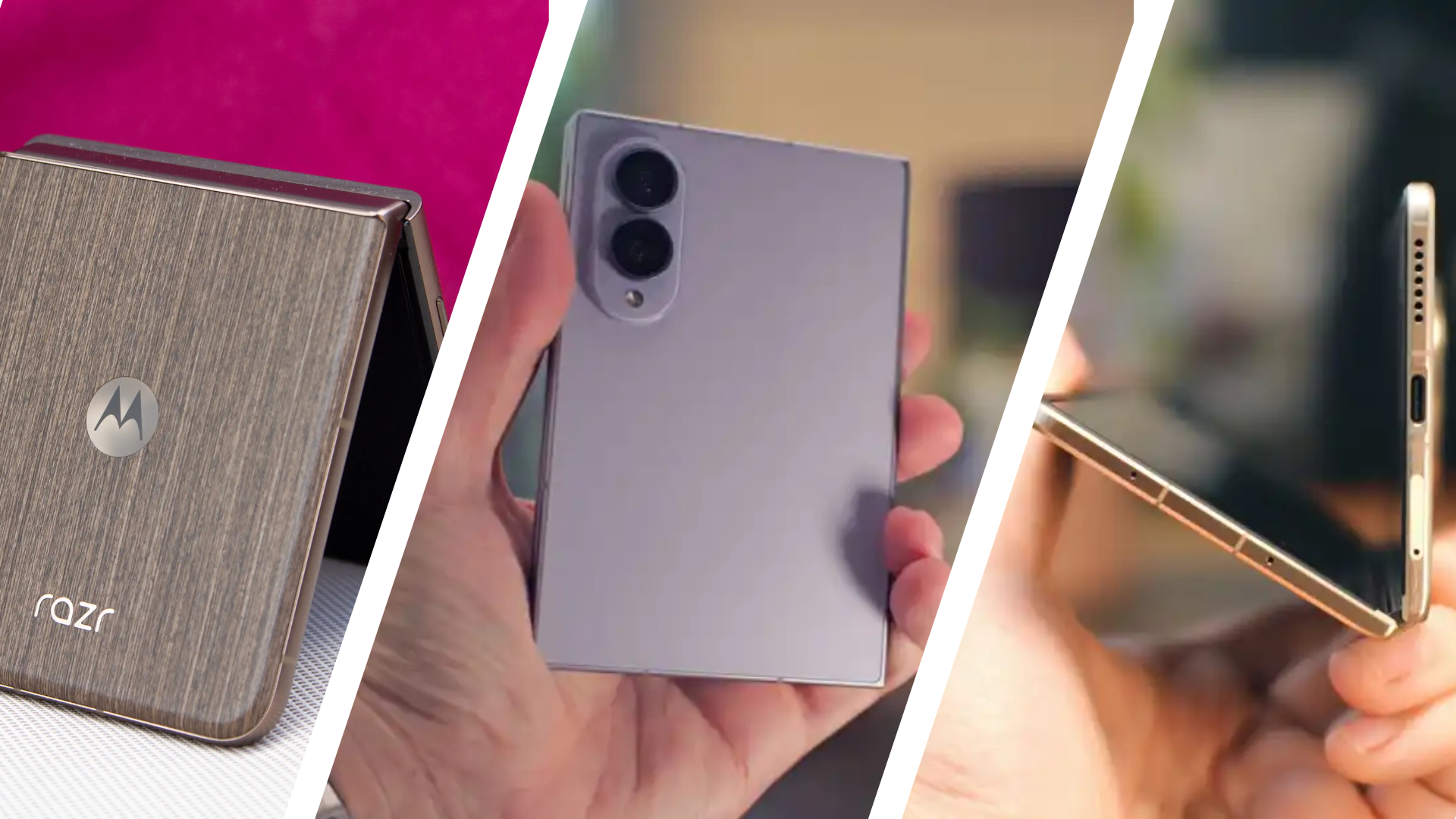 Foldable phone with large screen