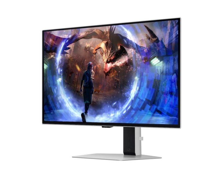 The Samsung Odyssey G6 gaming monitor features a stunning 360 Hz QD-OLED display, providing an immersive gaming experience with vibrant colours and rapid response times, making it an excellent choice for gamers seeking a high-quality display