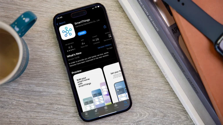 Samsung Galaxy Z Fold 8 with SmartThings app