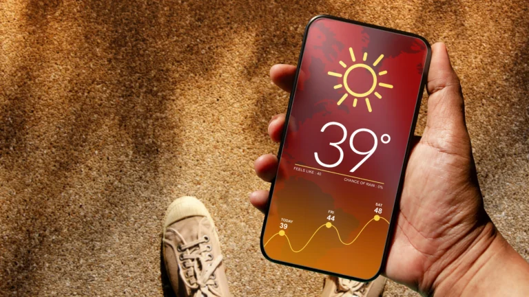 Overheated smartphone with cracked screen