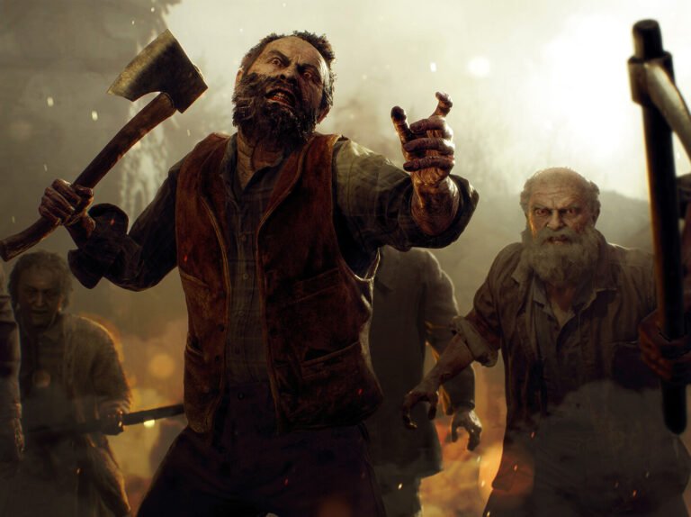 Resident Evil 4 Remake gameplay screenshot showing the game's dark and eerie atmosphere, with a focus on the new DRM update and its impact on performance, the image depicts a character navigating through a creepy environment with a significant drop in frames per second