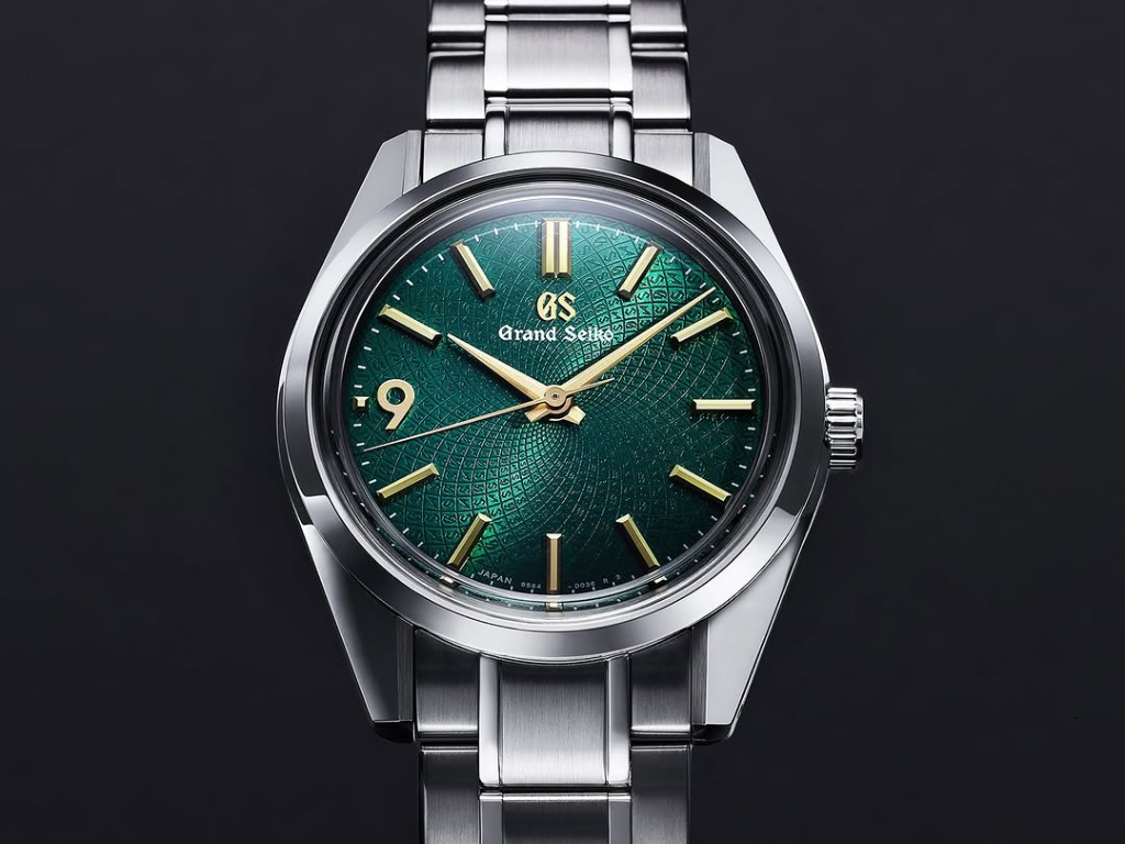 The Grand Seiko GS9 Club watch features a sleek 62GS case and symbolic Arabic '9' dial, commemorating the 60th anniversary of the iconic timepiece with precision and style, showcasing the brand's exceptional craftsmanship and attention to detail