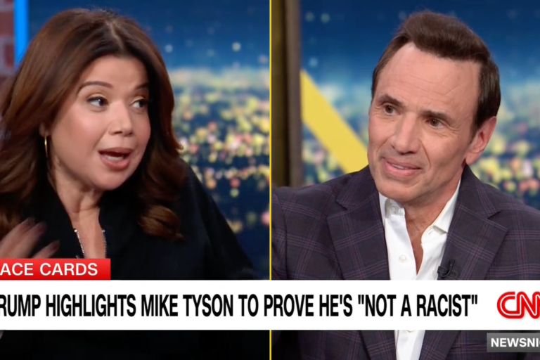 Donald Trump looking confident with a mixture of serious and smiley facial expressions, as a CNN panelist describes him as behaving like a 'drunk uncle' after complimenting Nicki Minaj's beautiful skin and nails, amidst a backdrop of controversy and political intrigue