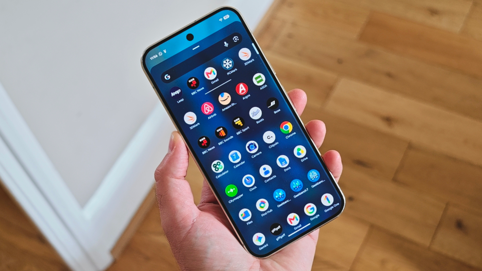Google Pixel 11 displaying the Call for Me AI assistant interface on the screen
