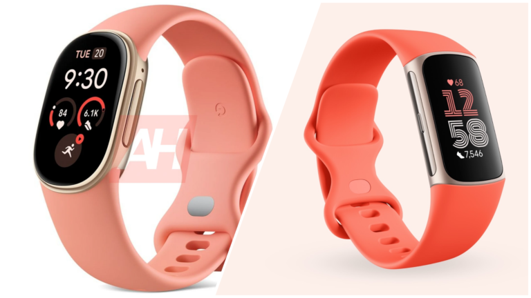 Concept render of the Fitbit Edge wearable with oval display and interchangeable straps