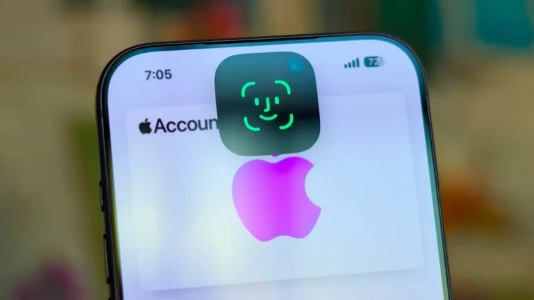 Google Pixel phone displaying face unlock feature on screen