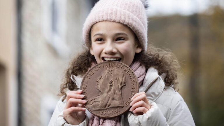 banking hub opening with chocolate coins