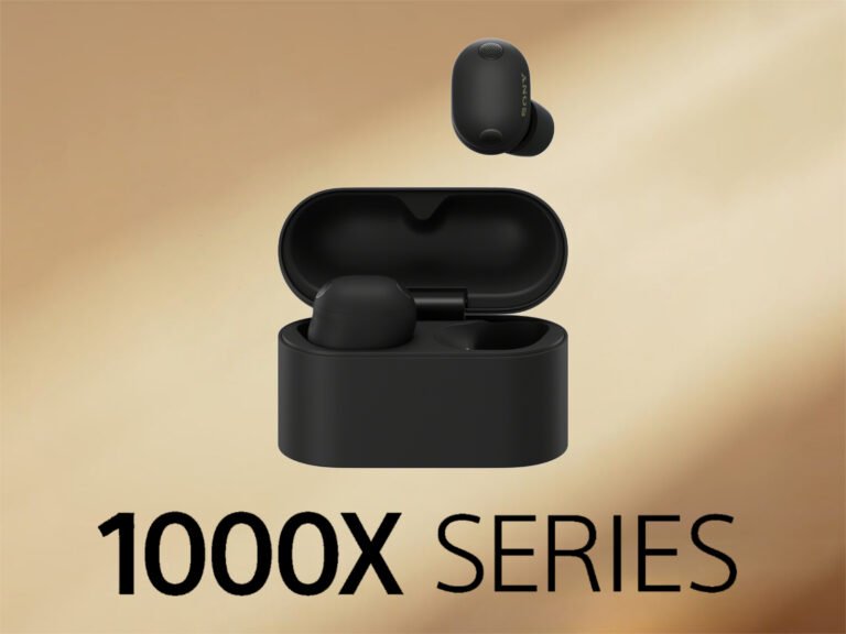 The Sony WF-1000XM6 earbuds, showcased in a comparison photo with their predecessors, boasting a sleek design and advanced features, including noise-cancellation technology and improved sound quality, perfect for an immersive audio experience