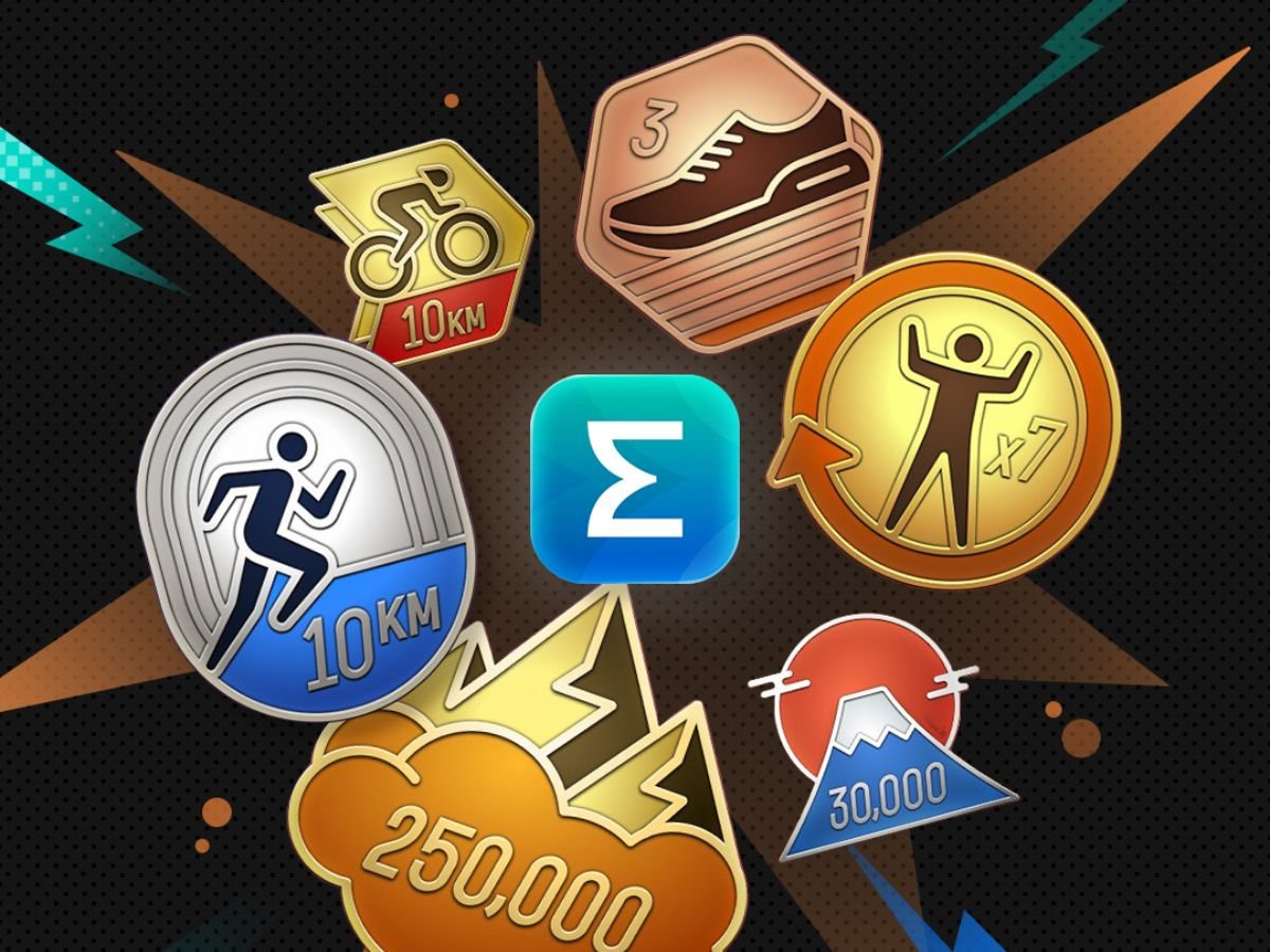 The Amazfit smartwatch on a person's wrist, with the Zepp app open on a smartphone in the background, showcasing the new Badges feature and BioCharge improvement, designed to enhance your fitness tracking experience with a range of innovative features and a user-friendly interface