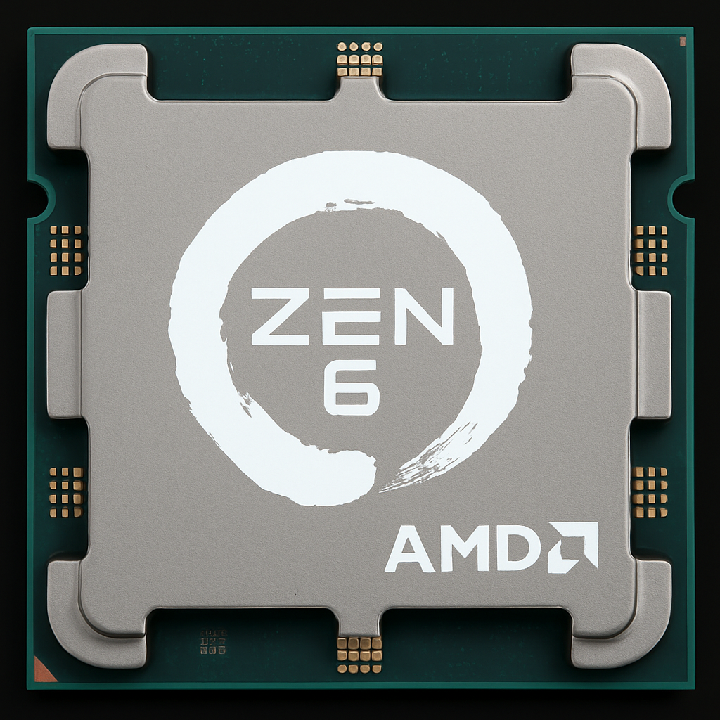 AMD Ryzen 11,000 Zen 6 desktop CPU featured image, showcasing the processor's design and architecture, with a focus on its enhanced performance and power efficiency, highlighting the CPU's capability to handle demanding tasks with ease