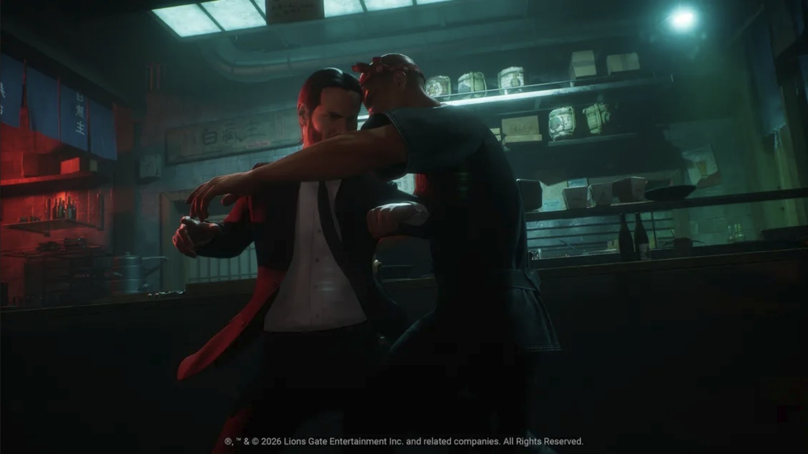 Keanu Reeves as John Wick, with a gun and suit, in a dark and gritty cityscape, representing the upcoming AAA game, which is set to bring the iconic character to life in a new and exciting way, with a unique blend of action, suspense, and intrigue