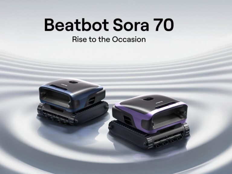 The Beatbot Sora 70 robotic pool cleaner in action, showcasing its advanced features and efficient cleaning capabilities, a must-have for pool owners seeking a low-maintenance cleaning solution