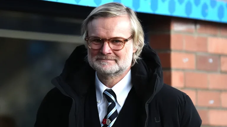 Charlie Reilly in action at Dens Park football stadium