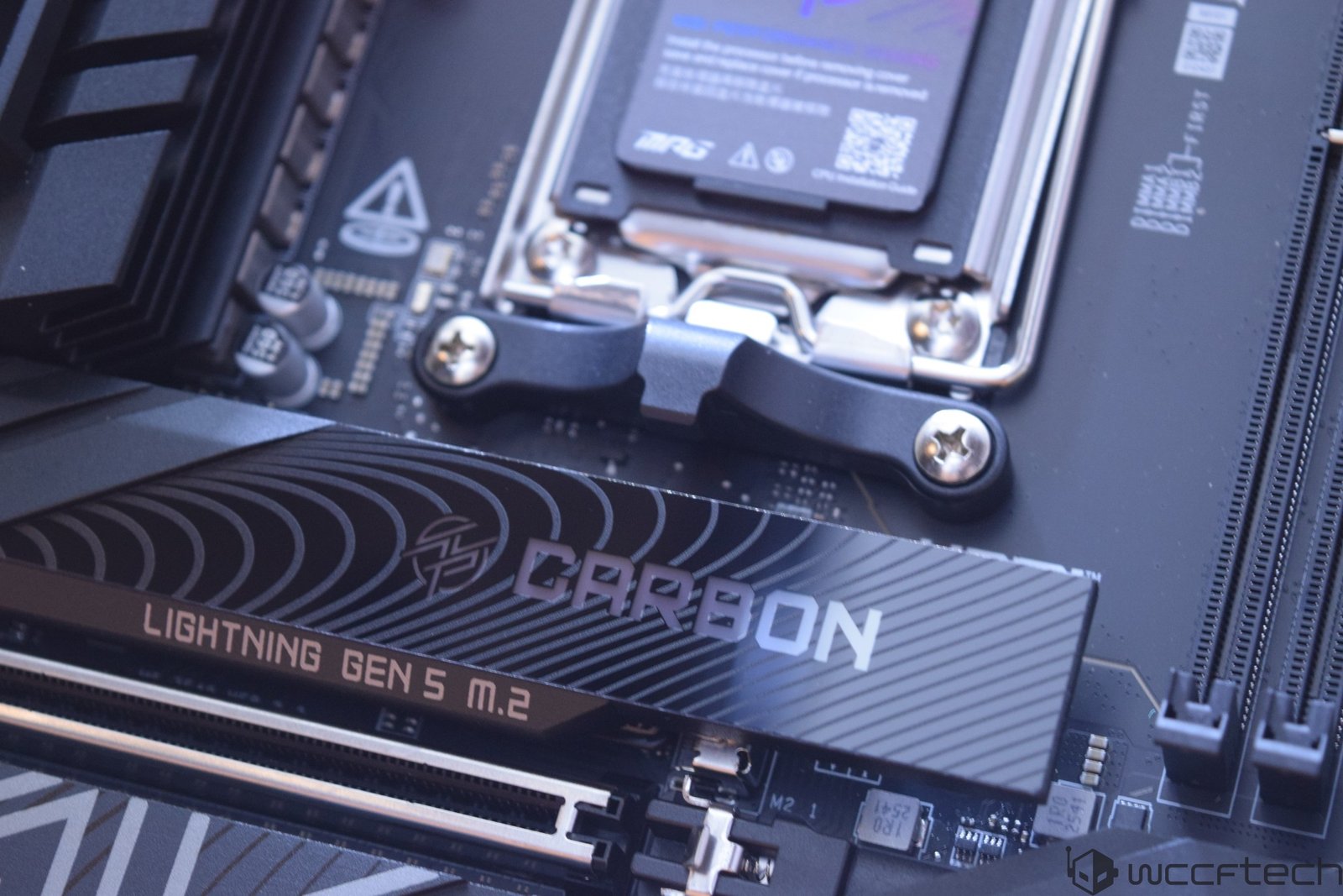 The MSI MPG X870E Carbon MAX WIFI Motherboard boasts a premium carbon fibre finish, with a sleek and stylish design that exudes quality and sophistication. This high-performance motherboard features the latest 800-series chipset, with support for Zen 5 CPUs, PCIe 5.0, and USB 3.2 Gen 2, making it an ideal choice for AM5 builders seeking to maximise their system's potential. With its robust features, cutting-edge technology, and comprehensive feature set, this motherboard is poised to become a top pick among enthusiasts and builders alike.