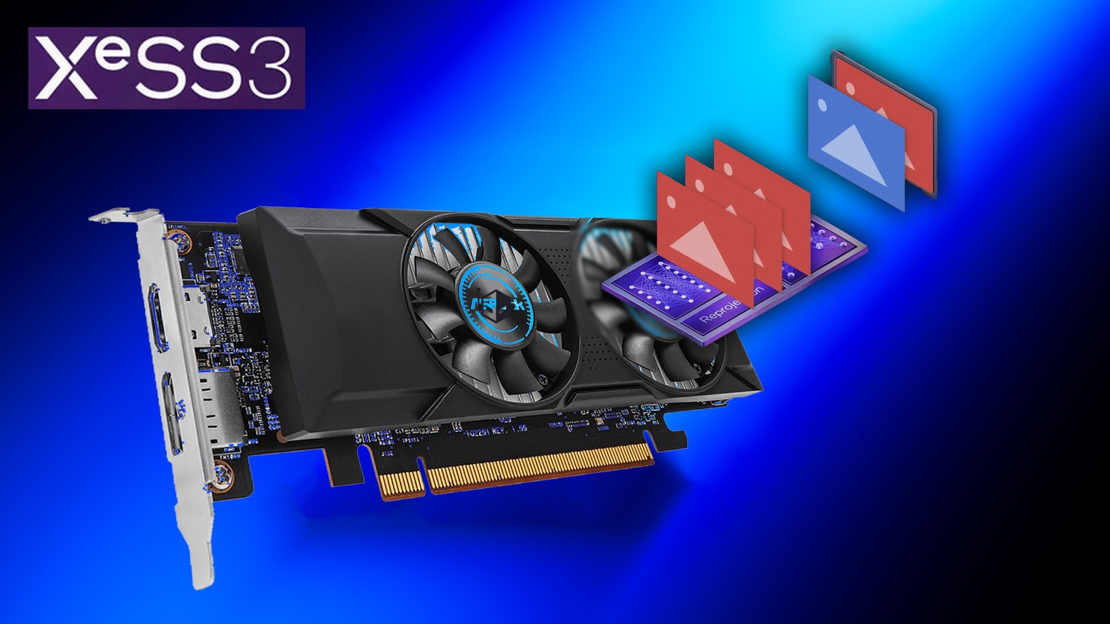 Intel XeSS 3 Multi-Frame Generation technology for improved graphics performance, compatible with Arc Alchemist and Battlemage GPUs, featuring advanced algorithms for enhanced gaming experience