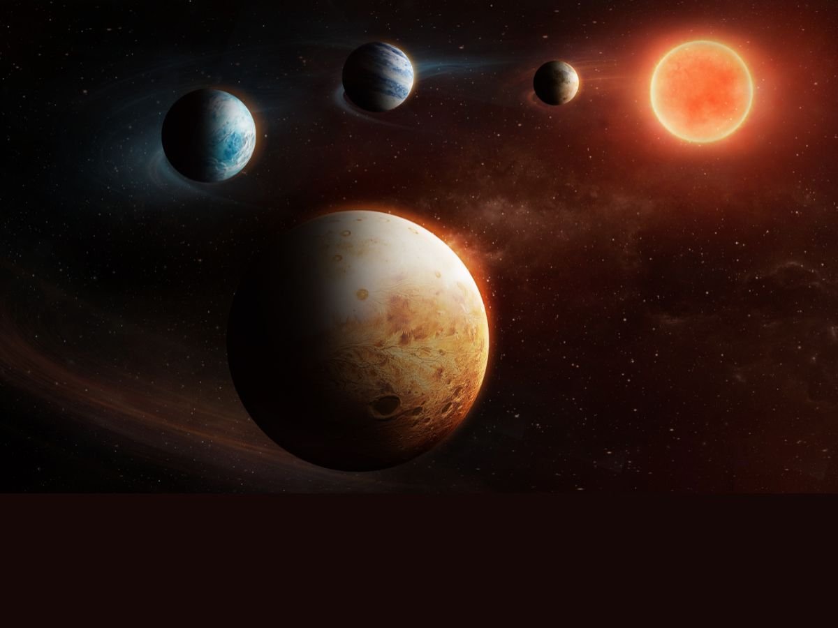 A descriptive illustration of the planetary system, showcasing the rocky and gaseous planets in our universe, with the primary keyword planetary system featured prominently