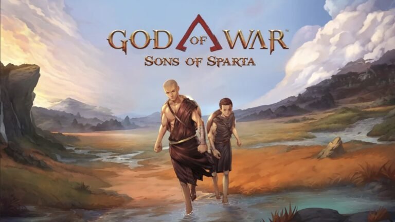 God of War: Sons of Sparta featured image, showing Kratos in a 2.5D environment, with a dark and gritty colour scheme, the primary keyword is God of War, the image is descriptive and attention-grabbing, with a focus on the game's protagonist and the new 2.5D format