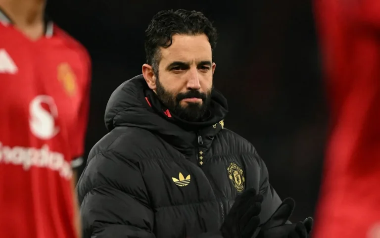 Manchester United football team in action