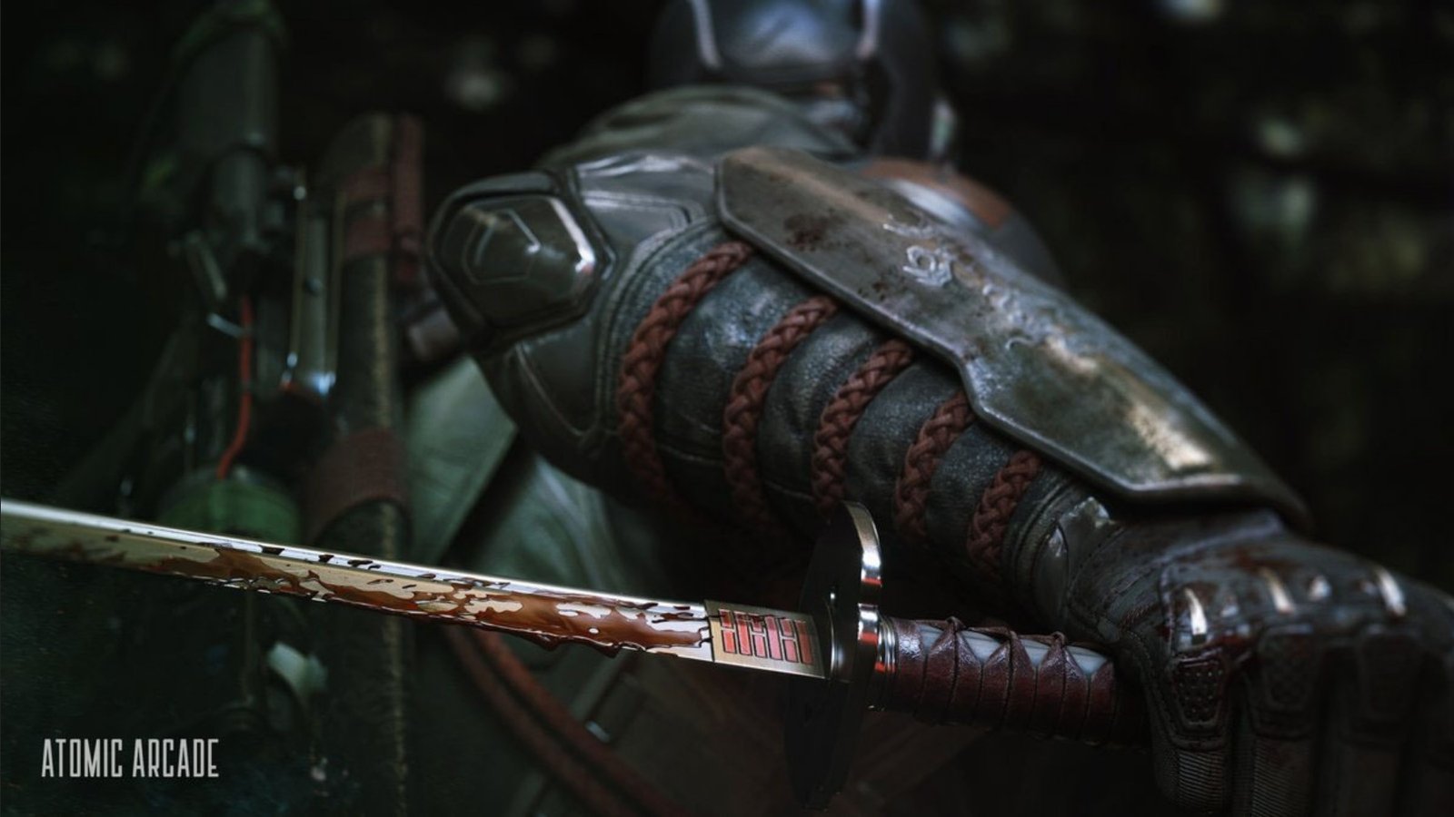 A screenshot of the G.I. Joe Snake Eyes game, featuring the iconic character in a futuristic setting, with a cityscape in the background and a glimpse of the game's colour palette and gameplay mechanics, highlighting the primary keyword Snake Eyes