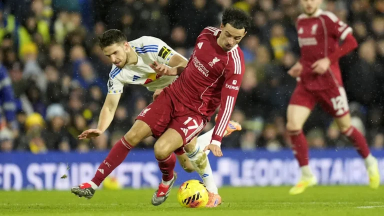 Curtis Jones in action for Liverpool FC
