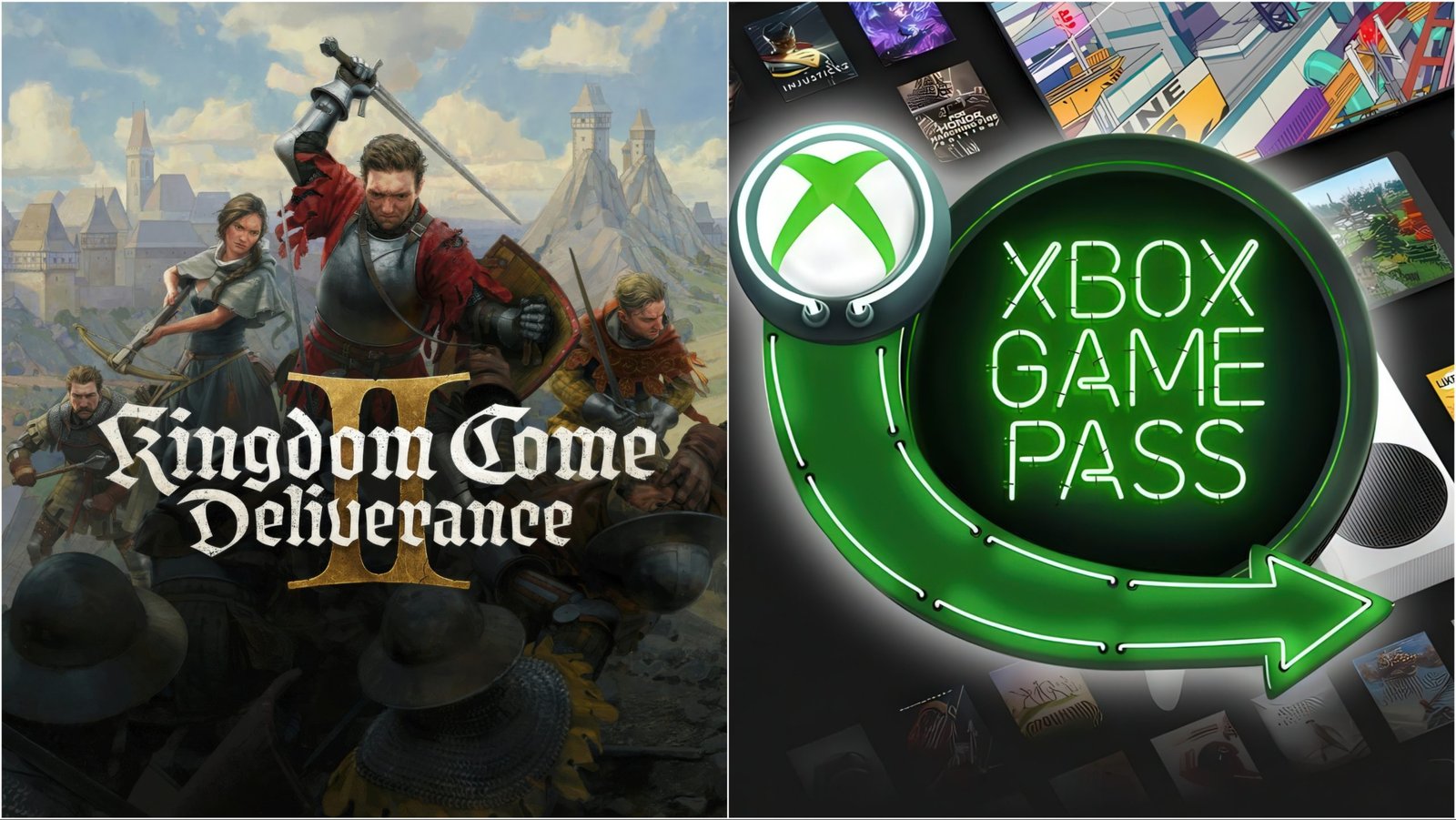 Kingdom Come: Deliverance II featured image, showcasing the game's medieval setting and immersive gameplay, with the primary keyword Xbox Game Pass