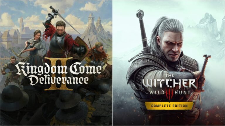 Featured image of Kingdom Come: Deliverance II and The Witcher 3: Wild Hunt Complete Edition, showcasing the games' captivating worlds and characters, with a focus on Xbox Game Pass