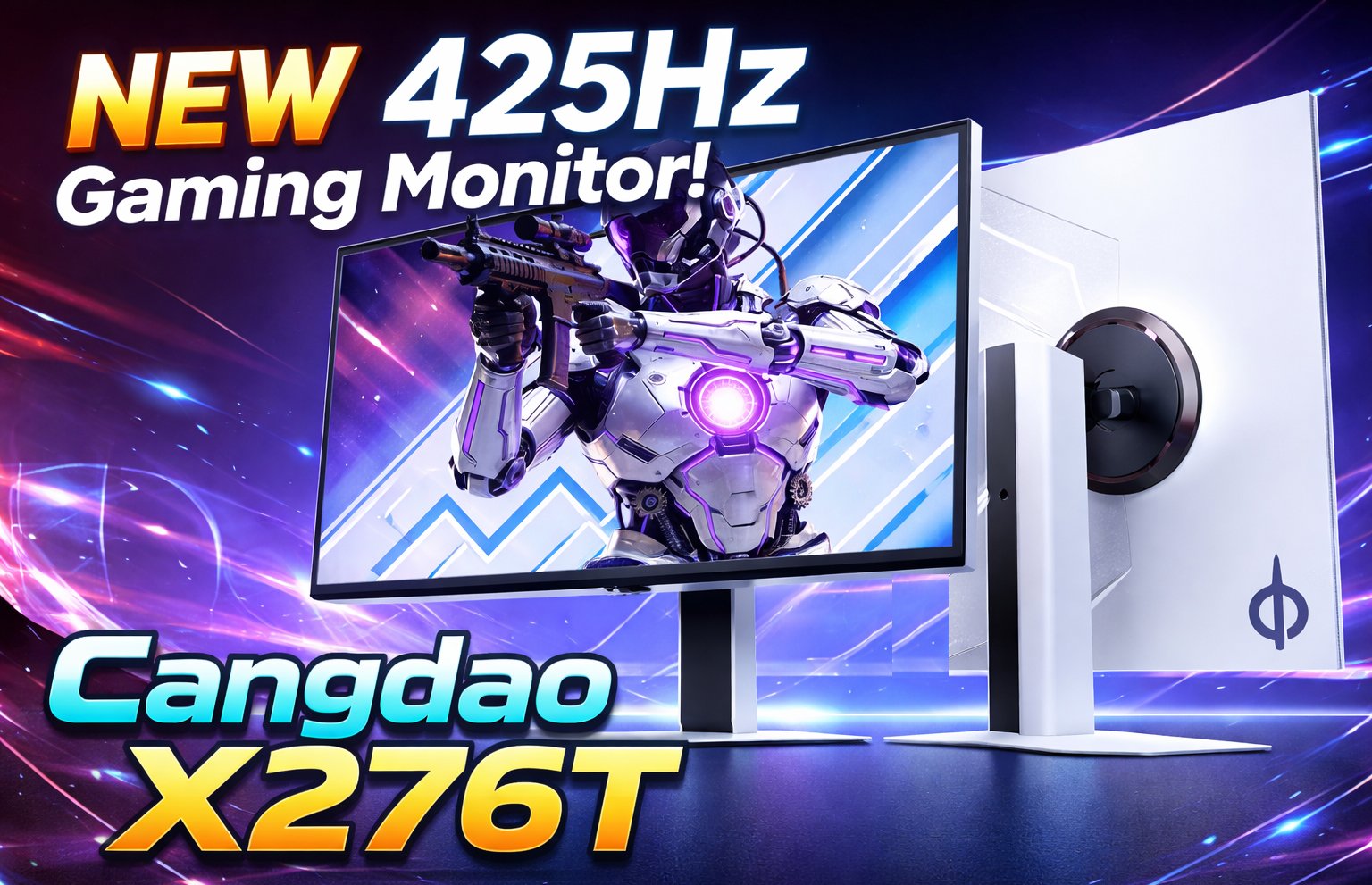 The Titan Legion Cangdao X276T gaming monitor features a 27-inch IPS display with a 1440p resolution, 425 Hz refresh rate, and HDR600 support, offering a stunning visual experience for gamers, with a sleek and modern design that complements any gaming setup