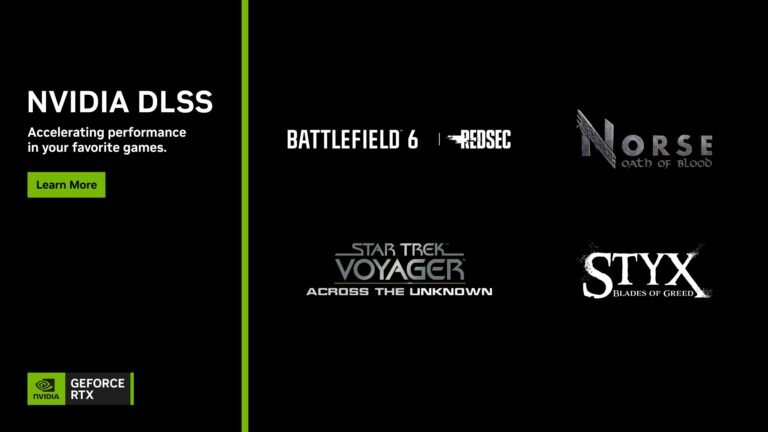 NVIDIA DLSS 4 technology enables faster frame rates and more realistic graphics in games like Styx: Blades of Greed and Star Trek: Voyager - Across the Unknown, with artificial intelligence analysing game scenes to generate new frames and improve performance