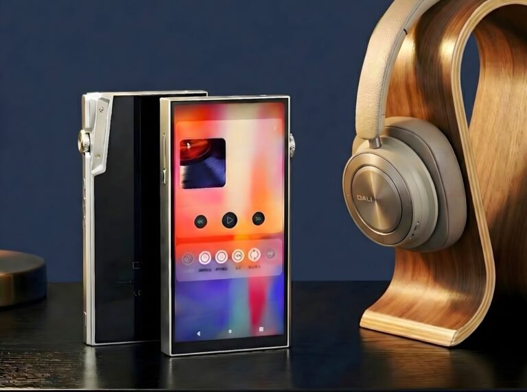 The iBasso DX340 Limited Edition music player in titanium, featuring a dual battery and modular amplifier for exceptional sound quality and versatility, with a focus on delivering pure, unadulterated sound to audiophiles