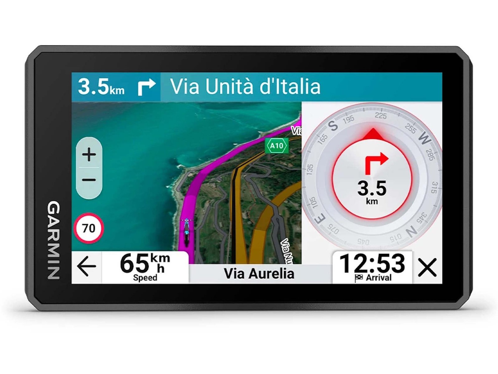 The Garmin Zumo XT3 is a rugged navigation device with a colour display, designed for racetrack enthusiasts and adventure-seekers, offering lean angle detection and group features, making it an excellent choice for anyone looking for a reliable and feature-rich navigation device