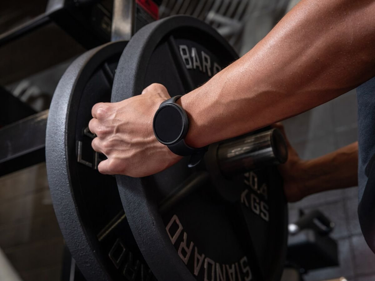 The Reebok Stride smartwatch features a sleek design with an AMOLED display, showcasing its GPS feature and fitness tracking capabilities in a modern and stylish way, perfect for those seeking an affordable wearable with a range of features and functionalities, including Bluetooth calling and seamless integrations with popular third-party apps like Strava, Apple Health, and Google Health.