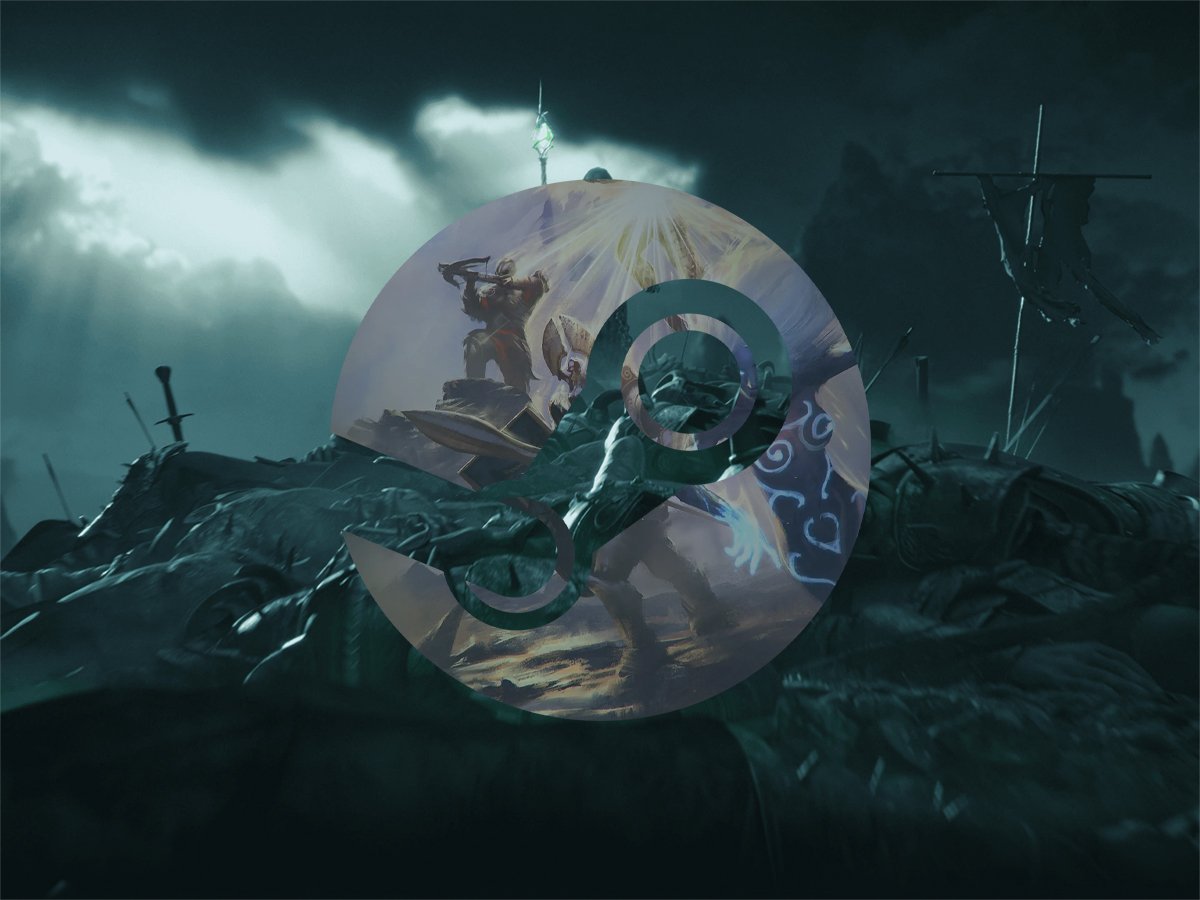 The Might & Magic Fates – Heroes TCG featured image, showcasing the game's unique artwork and characters, with a focus on the primary keyword, Might & Magic TCG, and the game's availability on Steam