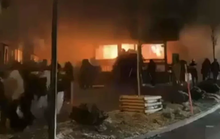 Swiss ski resort explosion aftermath