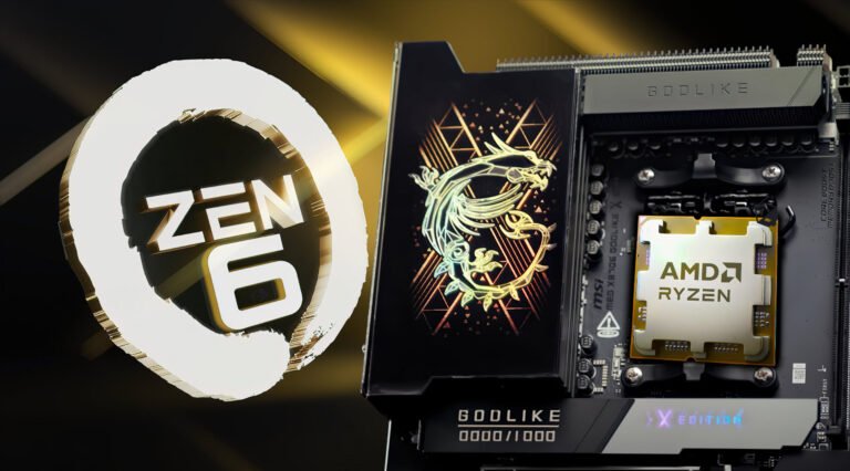 AMD Ryzen Olympic Ridge Desktop CPU with Zen 6 Core architecture, featuring up to 24 cores and advanced X3D stacking technologies, delivering unparalleled performance and efficiency