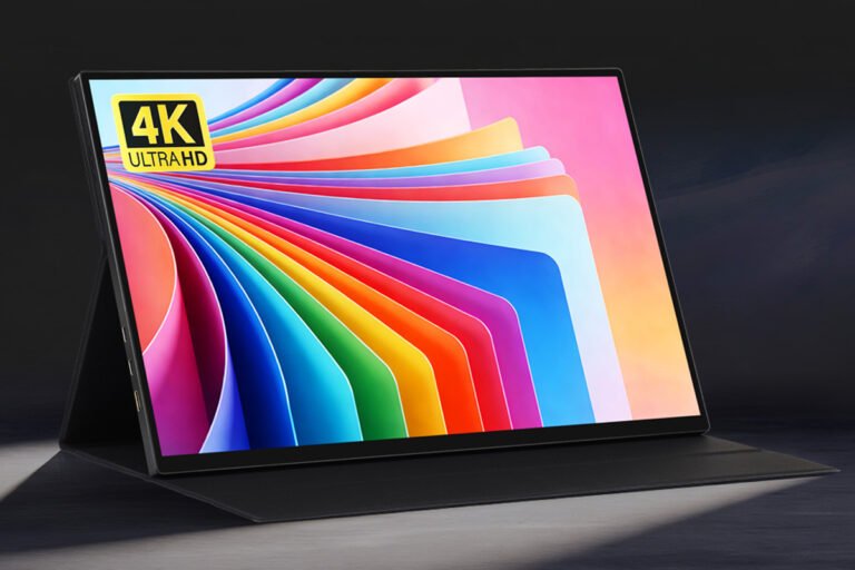 The Luckfox 16-inch portable touch monitor features a stunning 4K IPS panel with 100% sRGB coverage, perfect for professionals and gamers seeking accurate colour representation and smooth motion, with a 120Hz refresh rate and 178-degree viewing angle