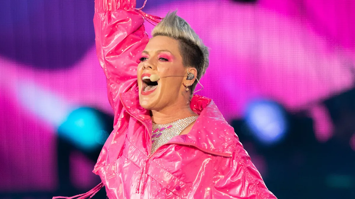 Pink in hospital bed on New Year's Day