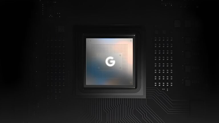 A close-up of the Google Tensor chip, with a red flag indicating the alleged theft of trade secrets, highlighting the importance of protecting sensitive information in the tech industry, particularly in relation to the Google Tensor chip