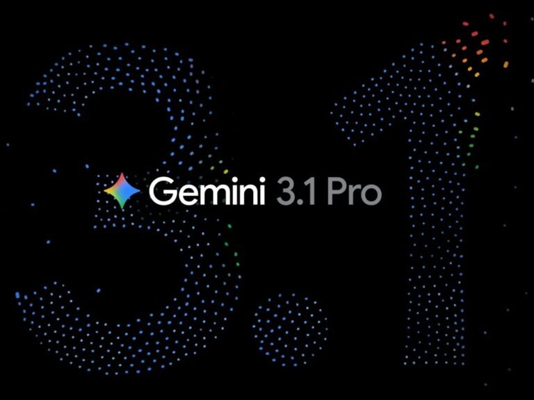 Google Gemini 3.1 Pro logo with a background of neural networks and circuits, representing the latest advancements in artificial intelligence and machine learning, with a focus on reasoning and problem-solving capabilities