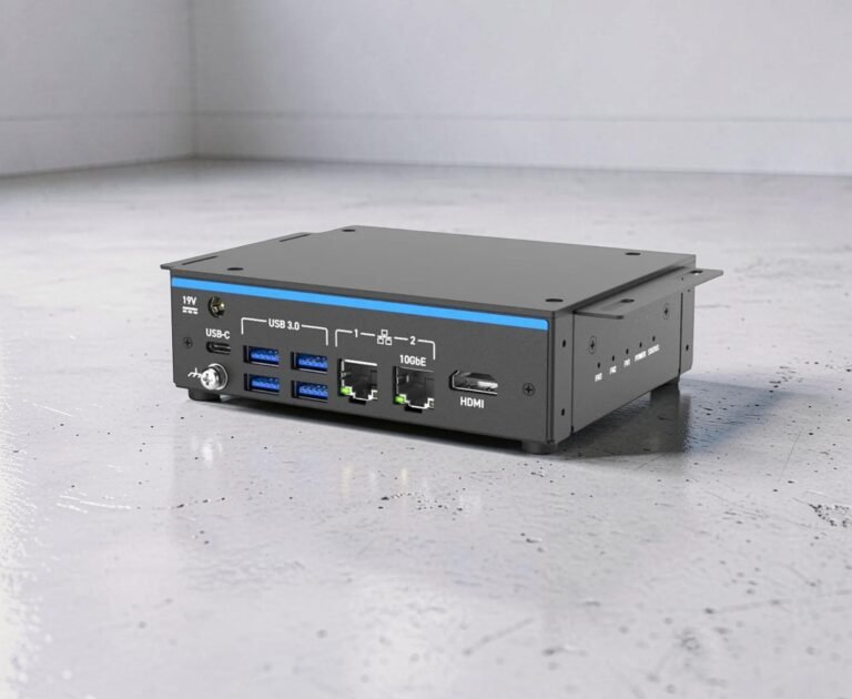 The OnLogic Factor 101 is a fanless mini PC featuring a 7-watt octa-core Qualcomm Kryo 670 CPU, providing a silent and reliable computing experience, with a range of ports and compact design, ideal for industrial applications such as digital signage and kiosks, with a starting price of $599