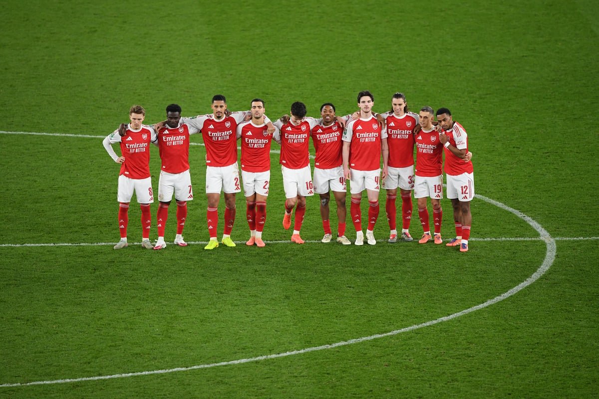 Arsenal players in action during festive period