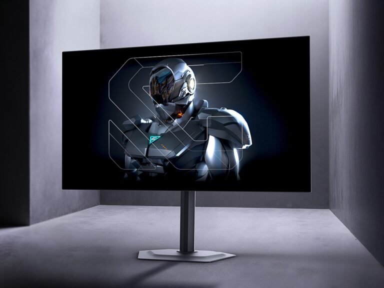 The Gigabyte MO27Q28GR 280Hz Tandem OLED gaming monitor features a glossy display and sleek design, offering improved clarity and colour reproduction for an immersive gaming experience