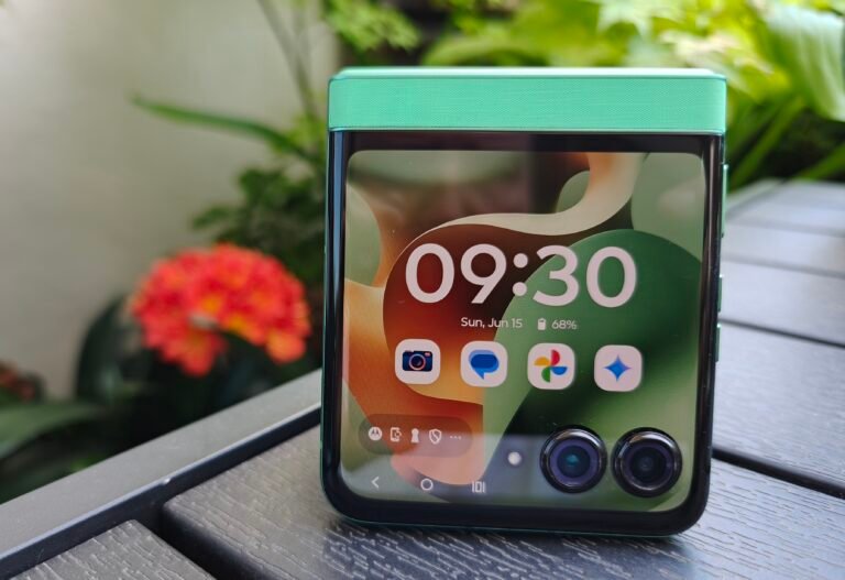 Motorola's Razr 2025 series with Android 16 update, featuring improved performance, enhanced security, and exciting new features, available on Verizon and T-Mobile networks, with a sleek colour scheme and user-friendly interface